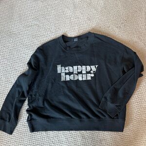Old Navy Charcoal 'Happy Hour' Sweatshirt